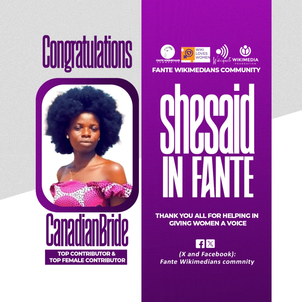 Fante Wikimedians Join SheSaid 2025